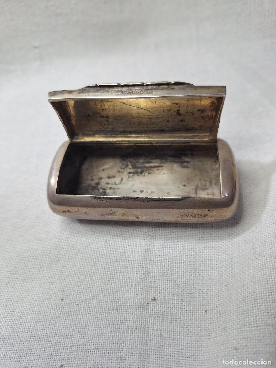 Antig&uuml;edades: Antigua caja de rape de plata. - Foto 3