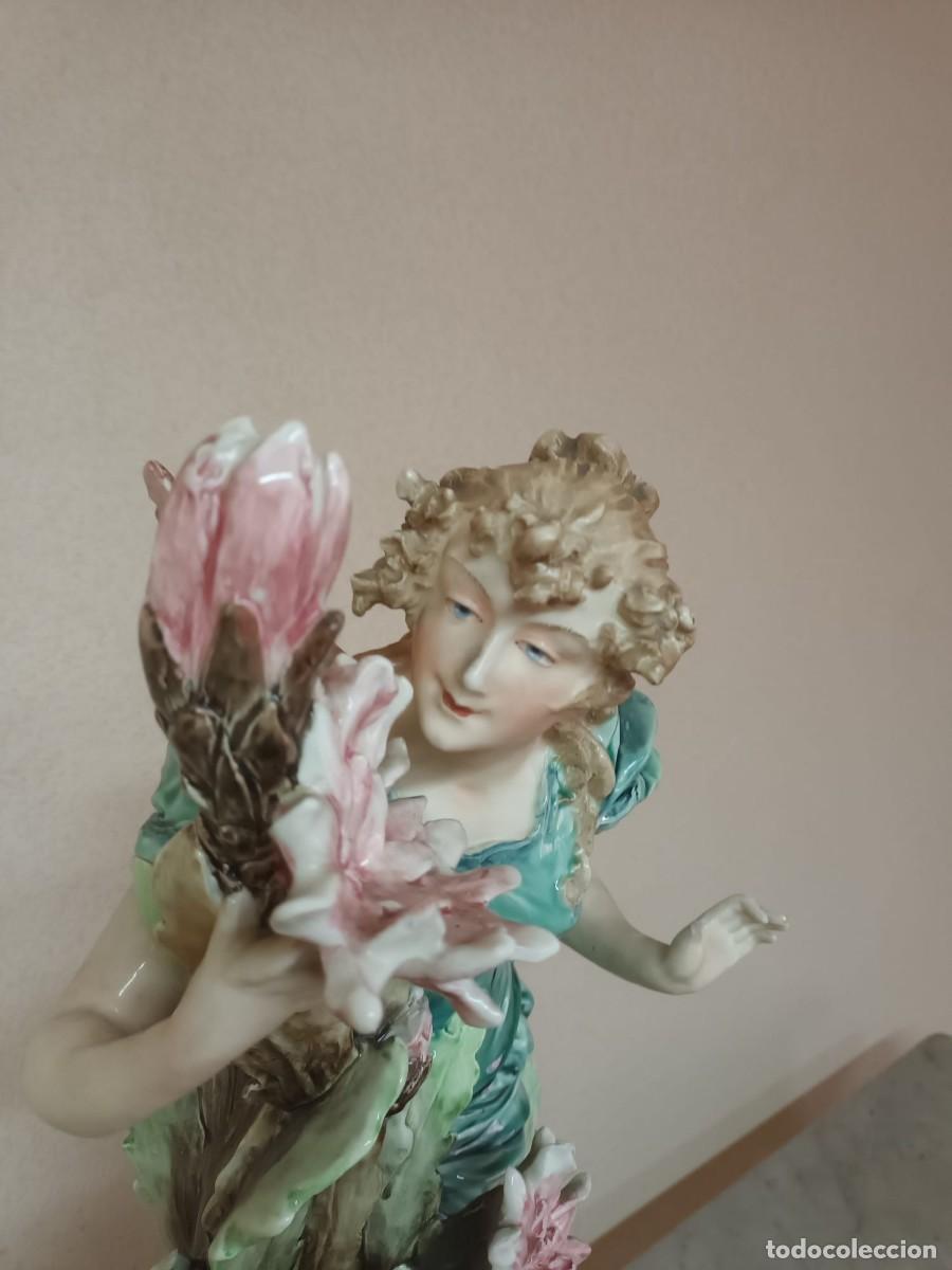Antig&uuml;edades: D&uacute;o Ninfas de porcelana - Foto 8