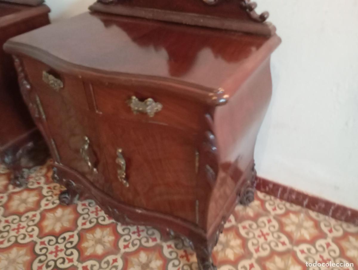 Antig&uuml;edades: parejas de mesillas antiguas - Foto 4
