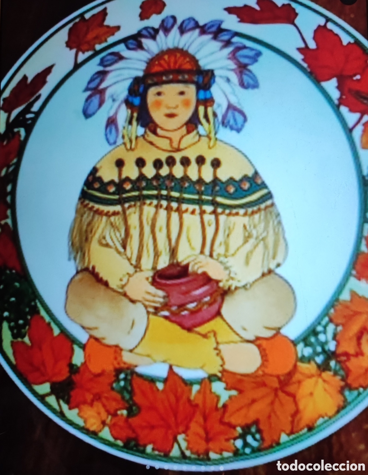 Antig&uuml;edades: 4 platos de postre colecci&oacute;n UNICEF - Foto 2