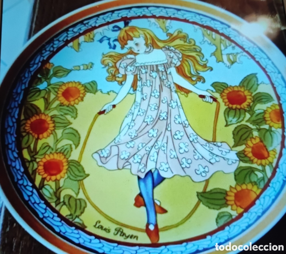 Antig&uuml;edades: 4 platos de postre colecci&oacute;n UNICEF - Foto 5