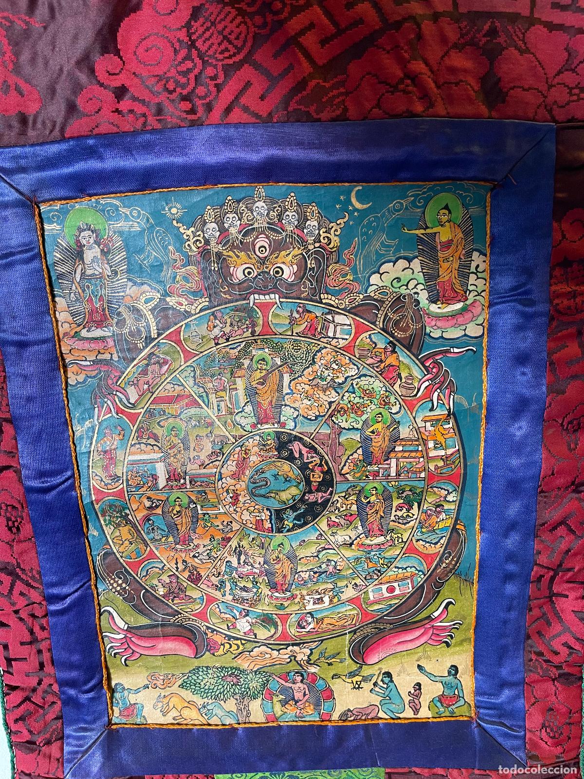 Antig&uuml;edades: tanka original pintado - Foto 1
