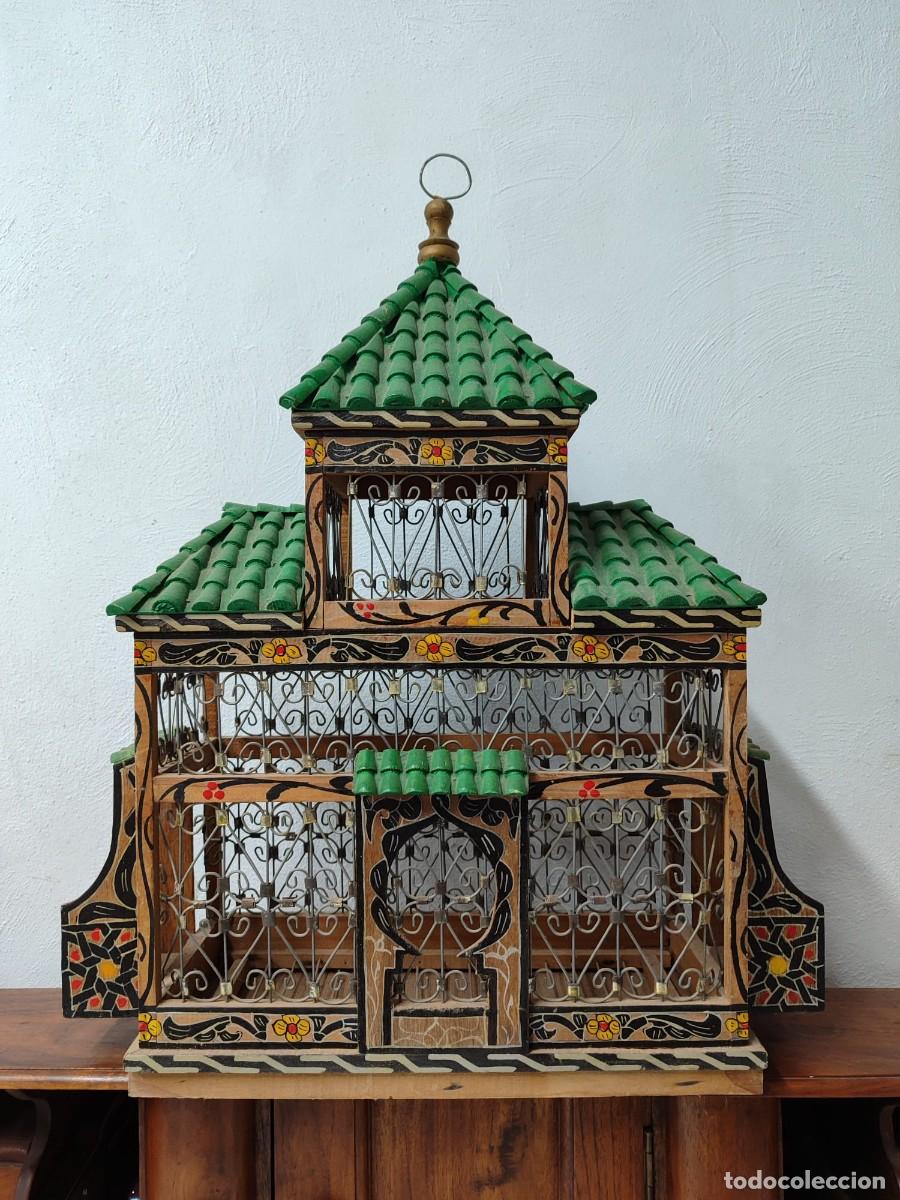 Antig&uuml;edades: Jaula antigua en forma de casa &aacute;rabe - Foto 1