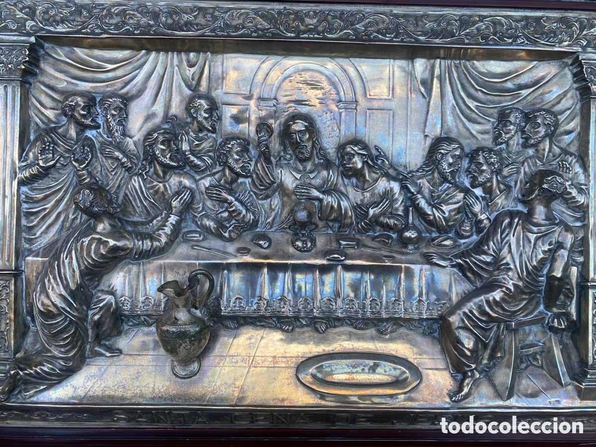 Antig&uuml;edades: Cuadro &uacute;ltima cena de Jes&uacute;s - Foto 3