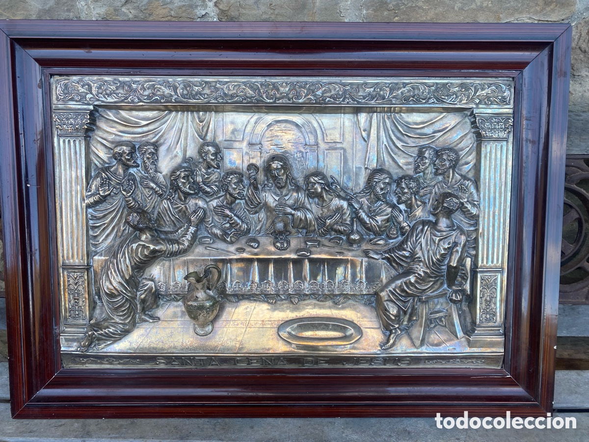 Antig&uuml;edades: Cuadro &uacute;ltima cena de Jes&uacute;s - Foto 1
