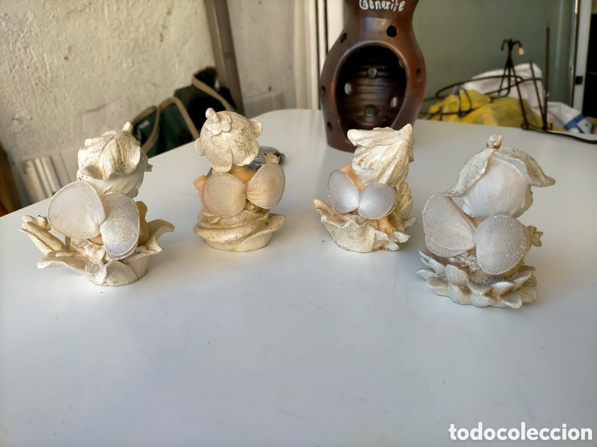 Antig&uuml;edades: ANGELITOS 4 EN RESINA ref JJ - Foto 2