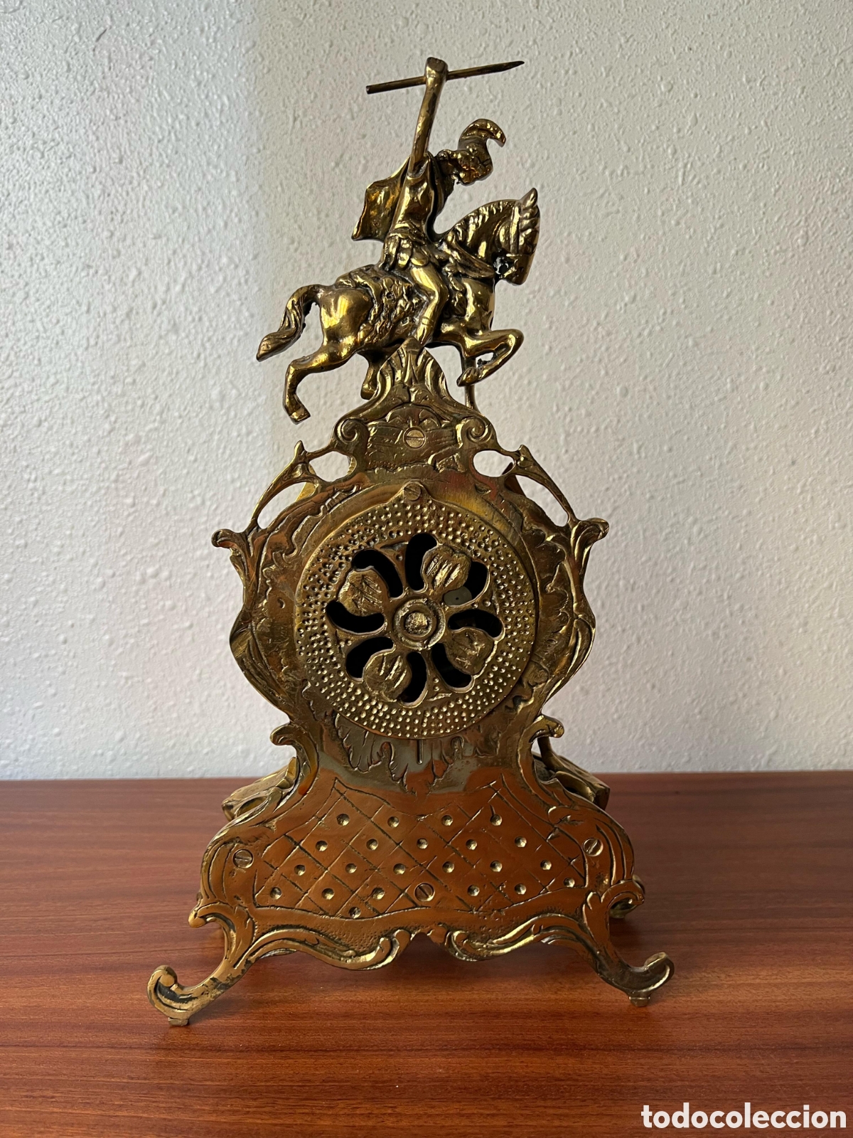 Antig&uuml;edades: Reloj de bronce macizo - Foto 2