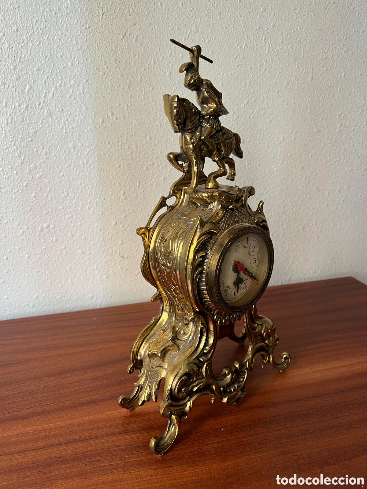 Antig&uuml;edades: Reloj de bronce macizo - Foto 3