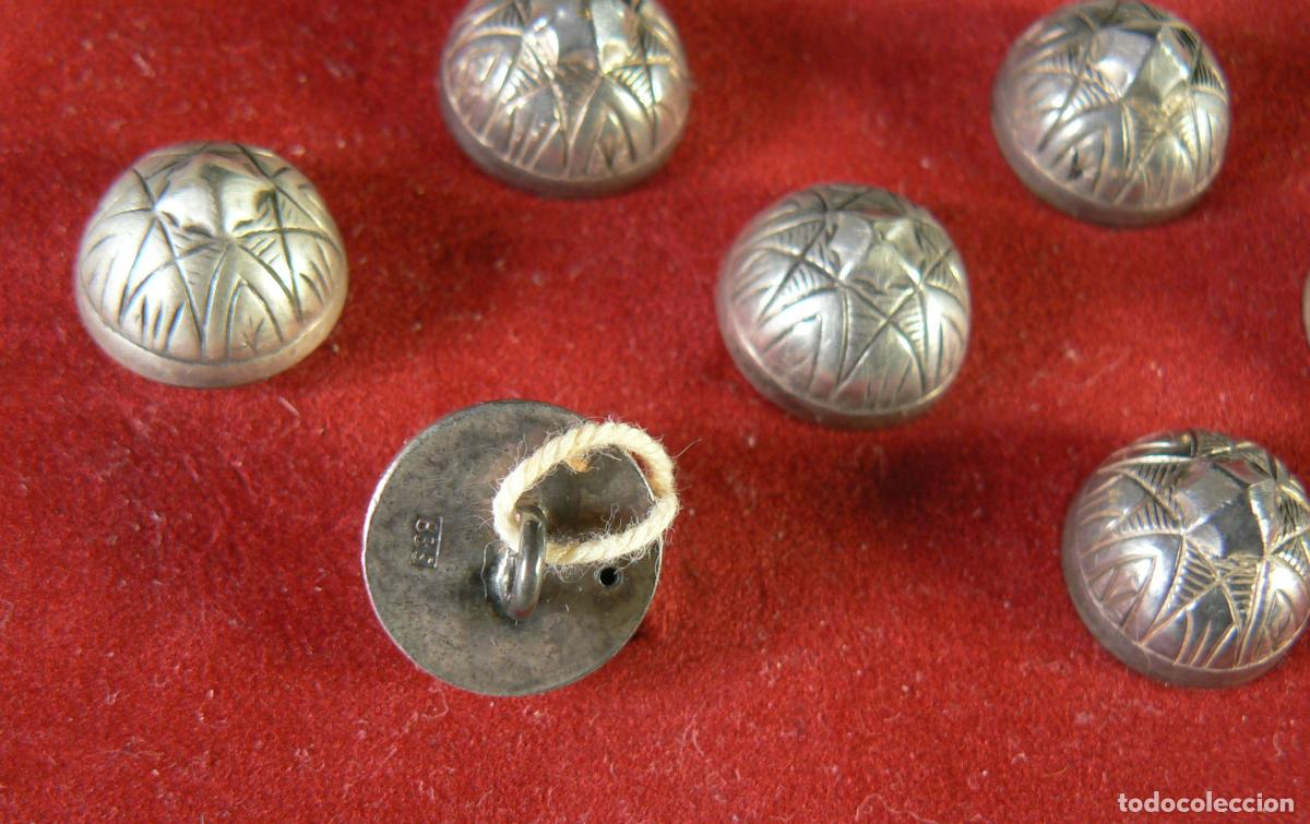 Antig&uuml;edades: ANTIGUOS BOTONES DE PLATA - 16 botones - Foto 6