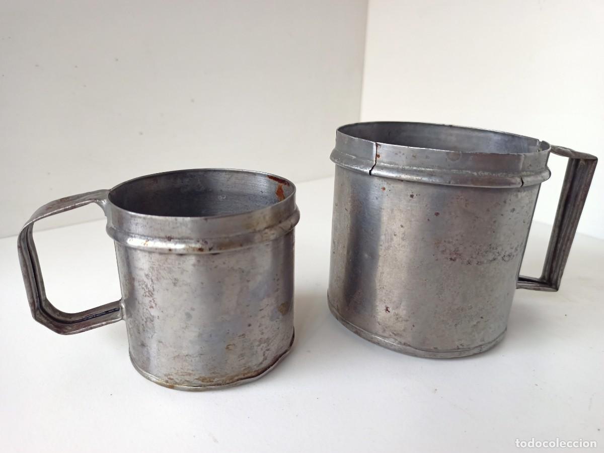 Antig&uuml;edades: Pareja de cacitos de chapa - Foto 2