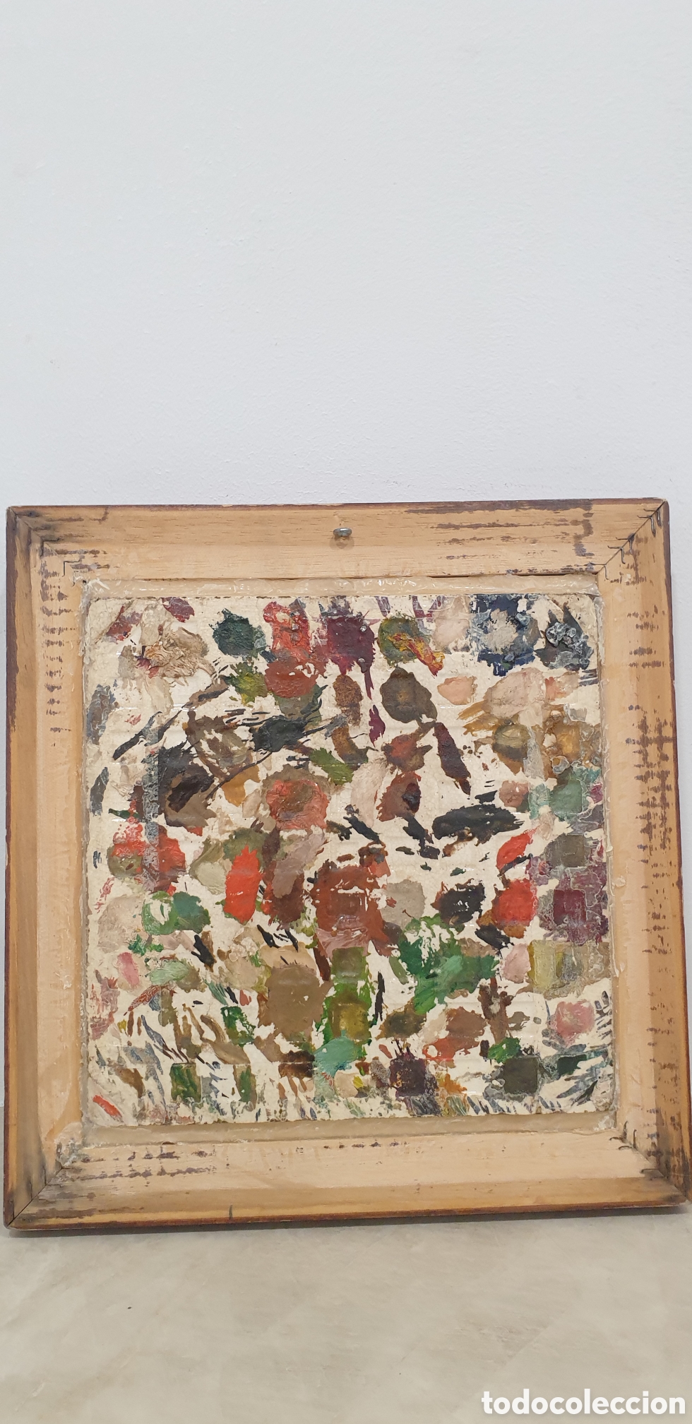 Antig&uuml;edades: Mosaico franc&eacute;s pintado a mano. - Foto 6