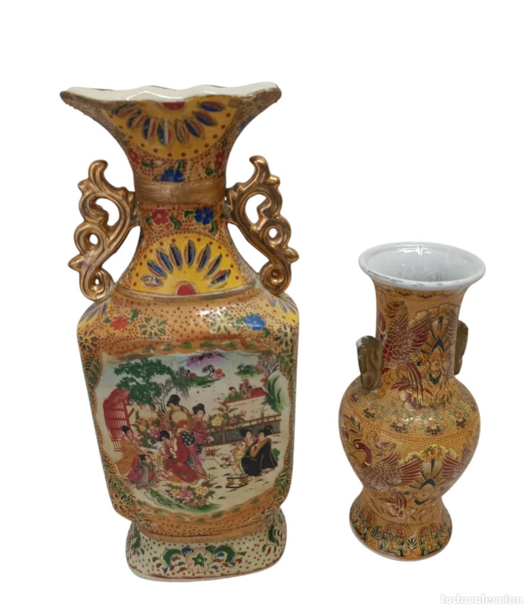 Antig&uuml;edades: Jarrones porcelana satsuma - Foto 2