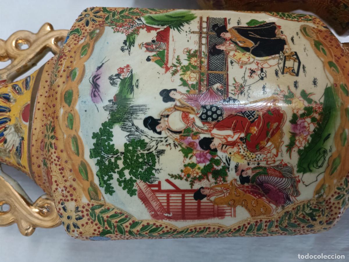 Antig&uuml;edades: Jarrones porcelana satsuma - Foto 4
