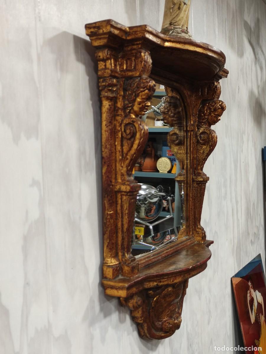 Antig&uuml;edades: Espejo m&eacute;nsula Imperio Manises - Foto 3