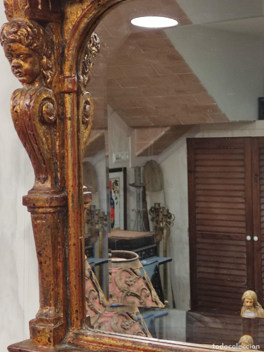 Antig&uuml;edades: Espejo m&eacute;nsula Imperio Manises - Foto 6