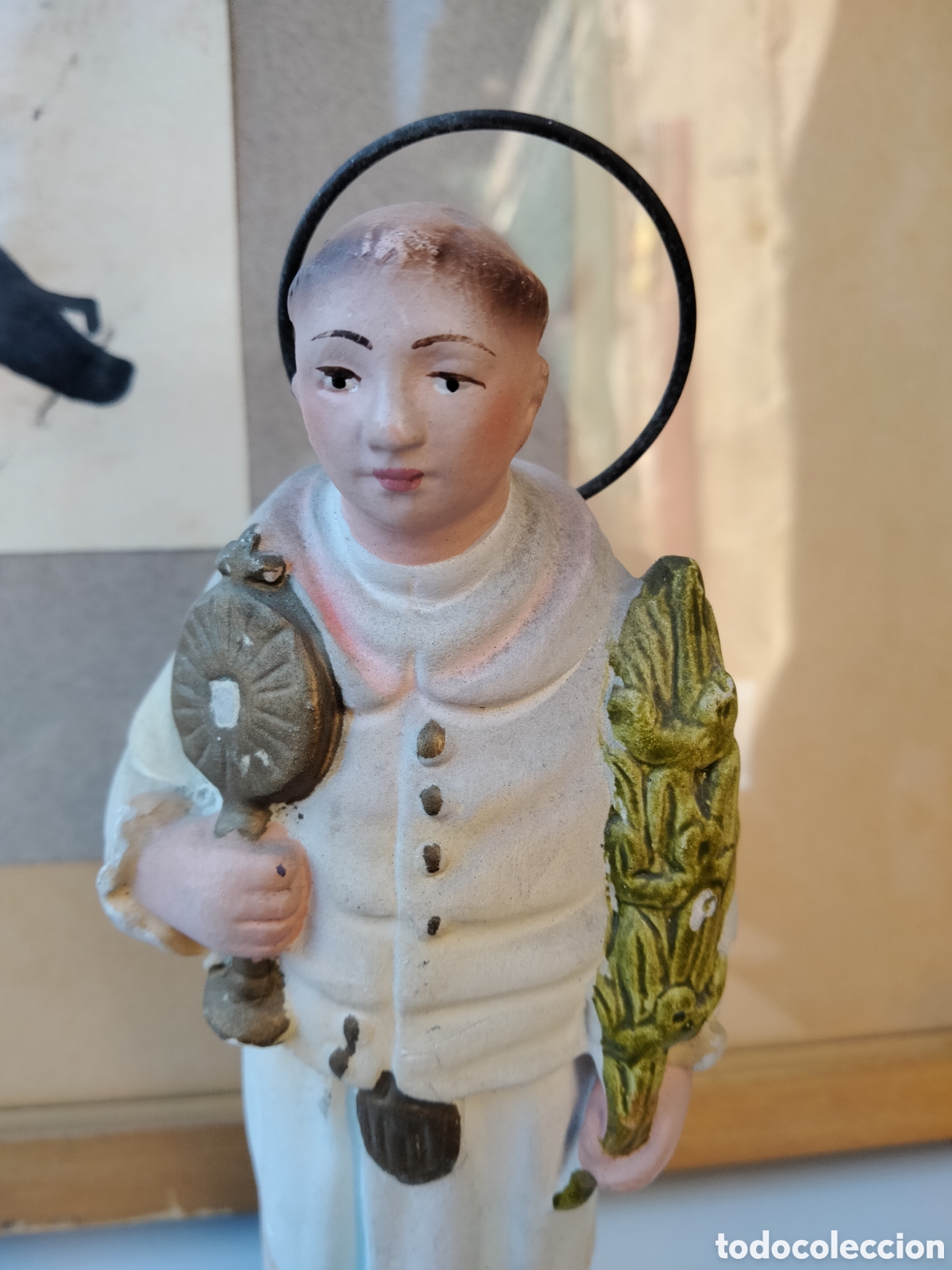 Antiquit&eacute;s: San Ram&oacute;n Nonato santo figura imagen religiosa muy realista a&ntilde;os 80s