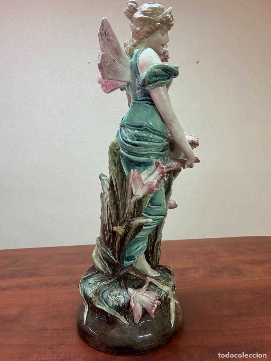 Antig&uuml;edades: D&uacute;o Ninfas de porcelana - Foto 9