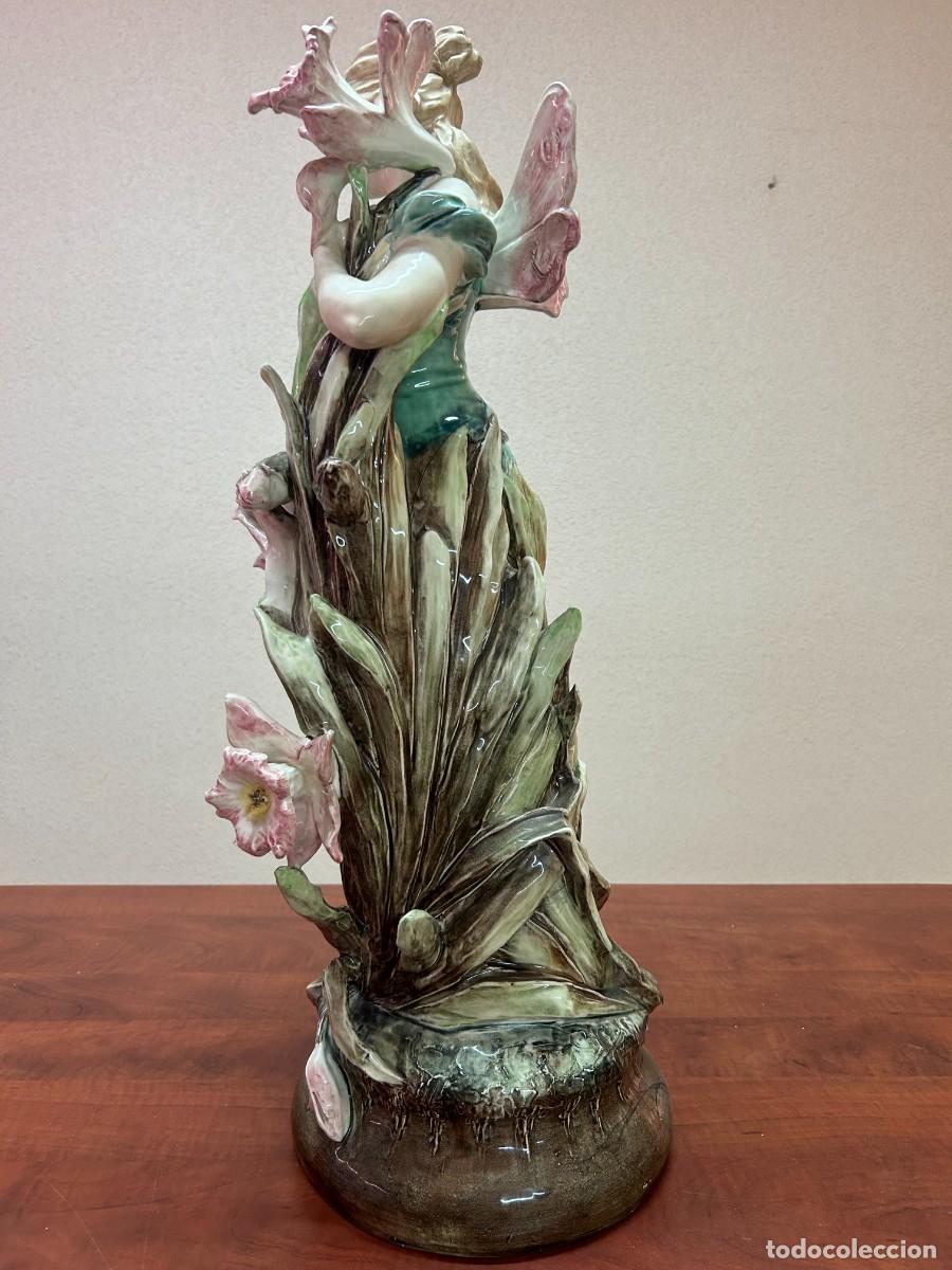 Antig&uuml;edades: D&uacute;o Ninfas de porcelana - Foto 11