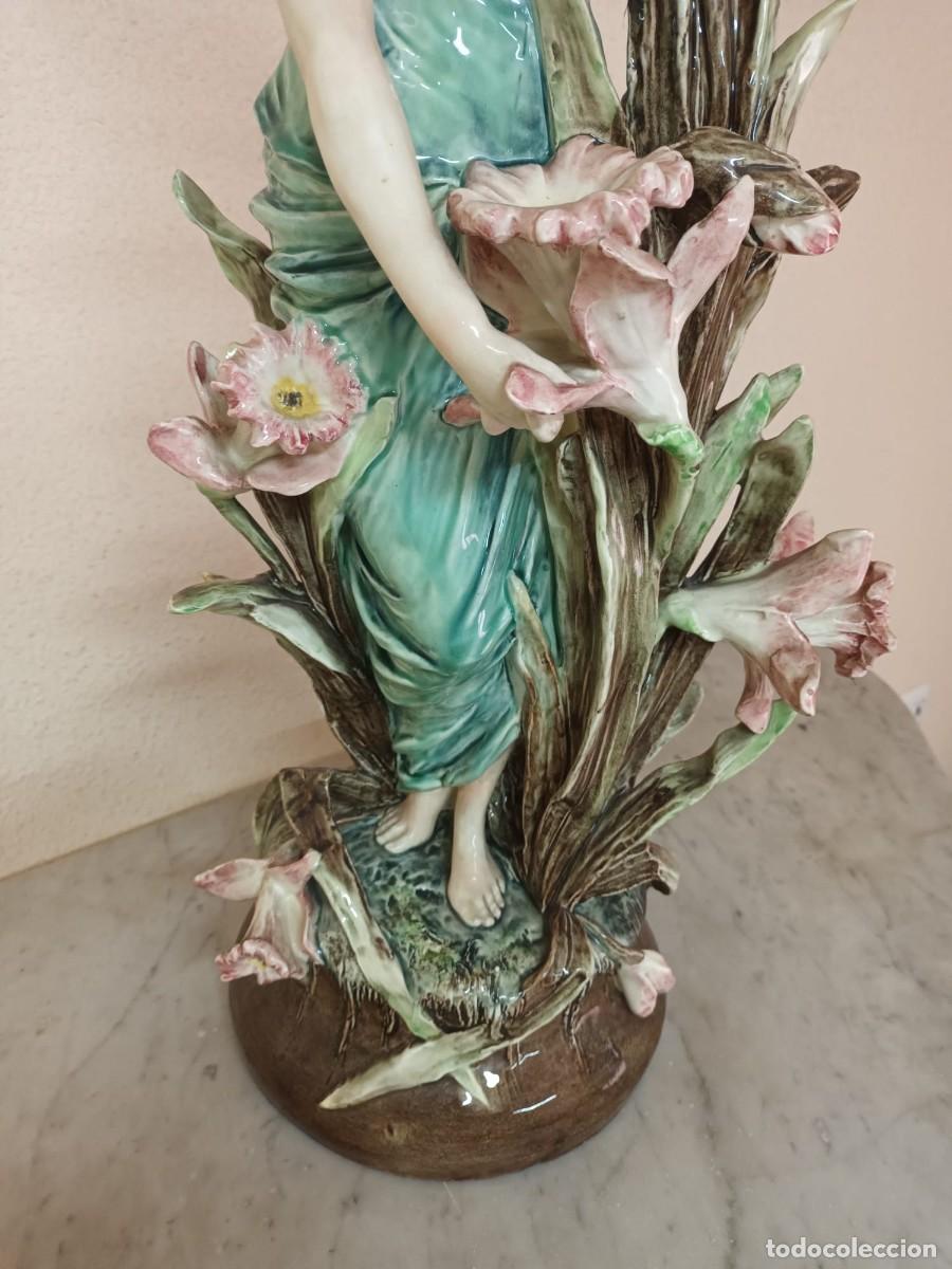 Antig&uuml;edades: D&uacute;o Ninfas de porcelana - Foto 13