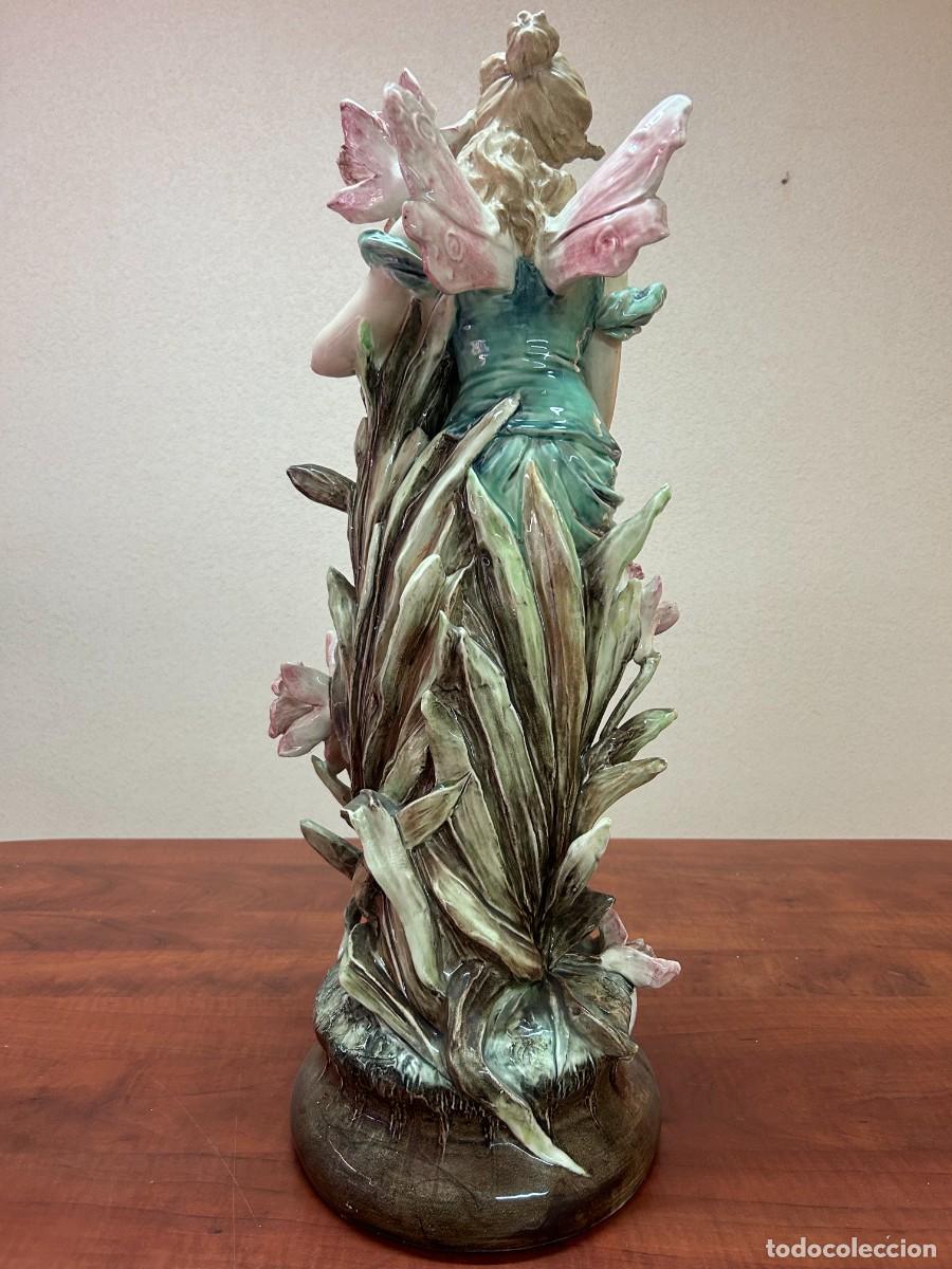 Antig&uuml;edades: D&uacute;o Ninfas de porcelana - Foto 14