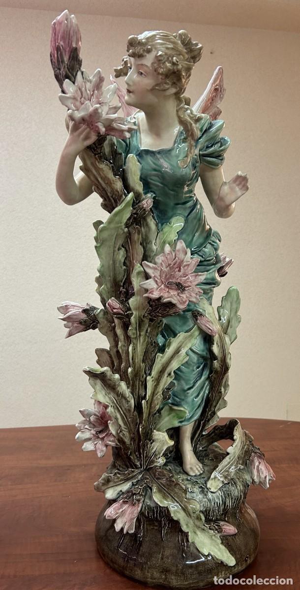 Antig&uuml;edades: D&uacute;o Ninfas de porcelana - Foto 15