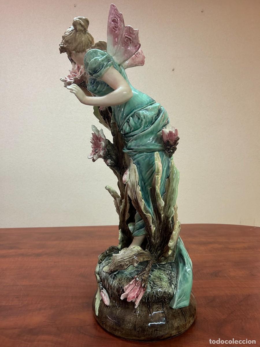 Antig&uuml;edades: D&uacute;o Ninfas de porcelana - Foto 17