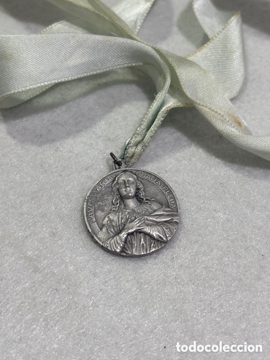 Antig&uuml;edades: Medalla religiosa Ave Mar&iacute;a (L30) - Foto 1