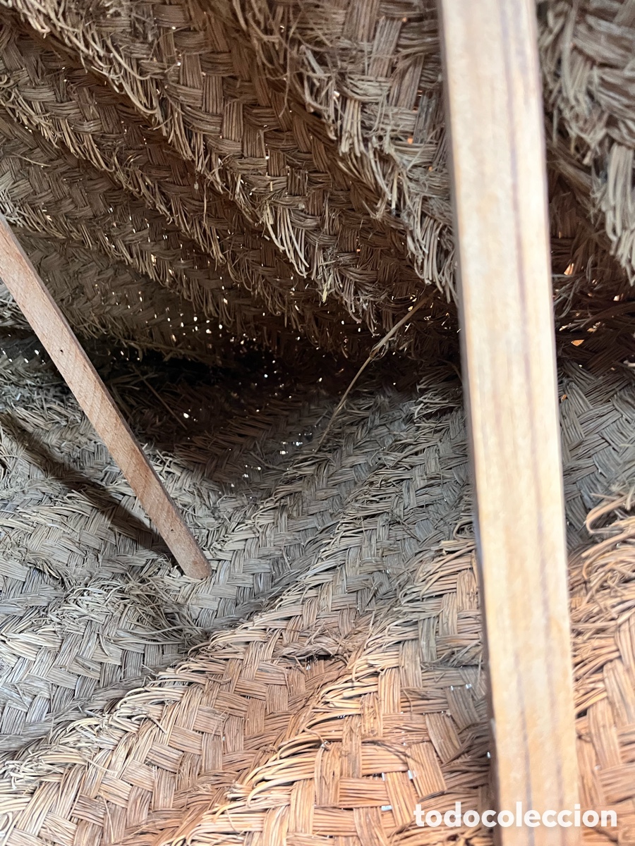 Antig&uuml;edades: Super capazo de esparto - mide en boca ancha 123 cm en recto - Foto 10