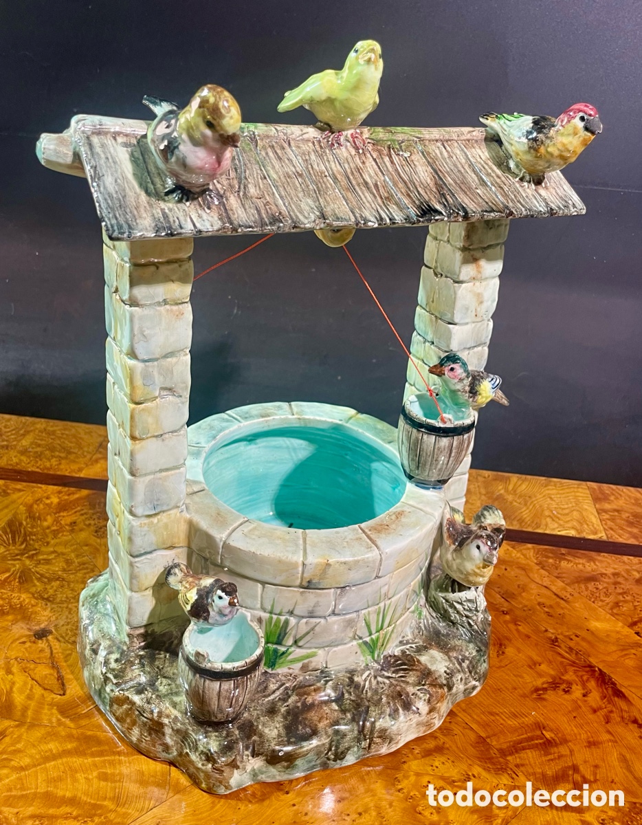 Antig&uuml;edades: Pozo con P&aacute;jaros de May&oacute;lica - Foto 3