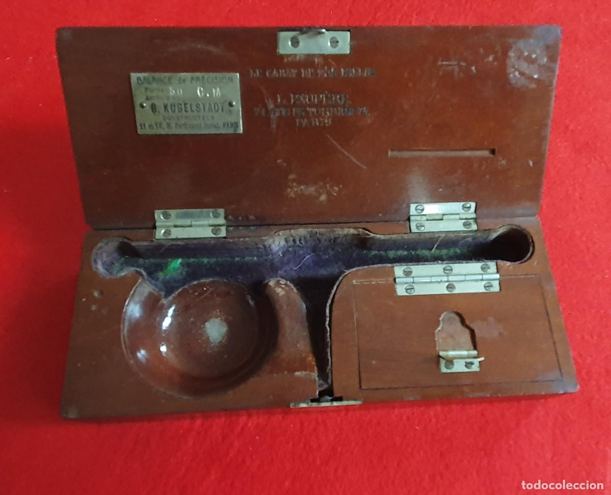 Antig&uuml;edades: Antigua b&aacute;scula de precisi&oacute;n para joyer&iacute;a - Foto 5