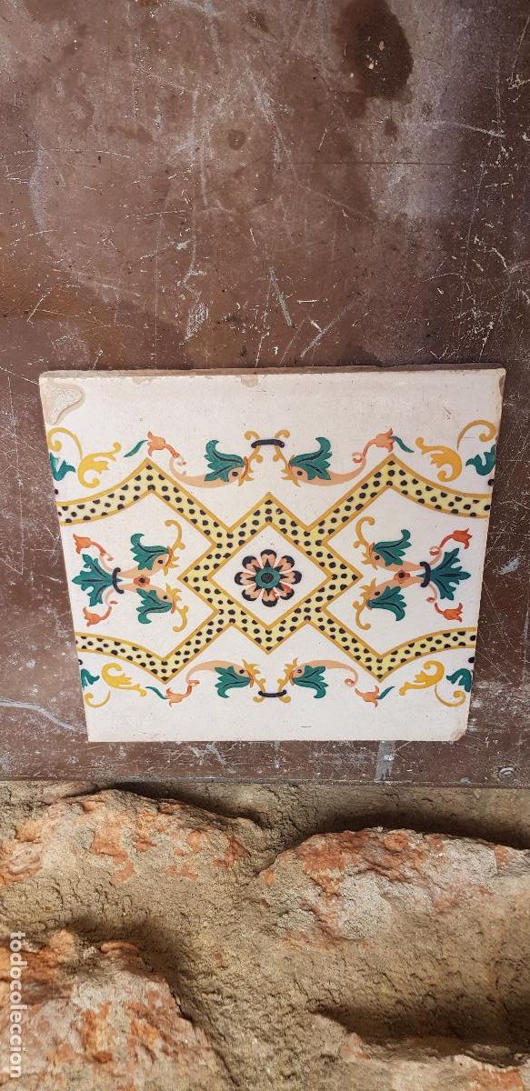 Antig&uuml;edades: AZULEJO VALENCIANO 20X20CM - Foto 1