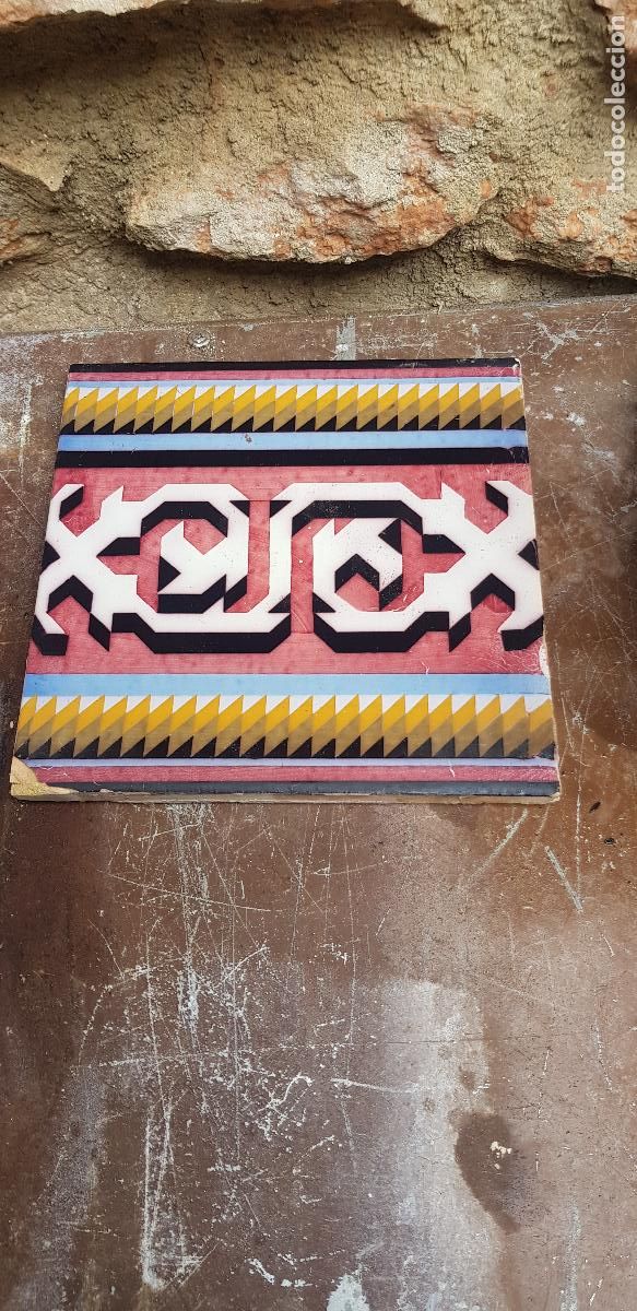 Antig&uuml;edades: AZULEJO VALENCIANO 20X20CM - Foto 1