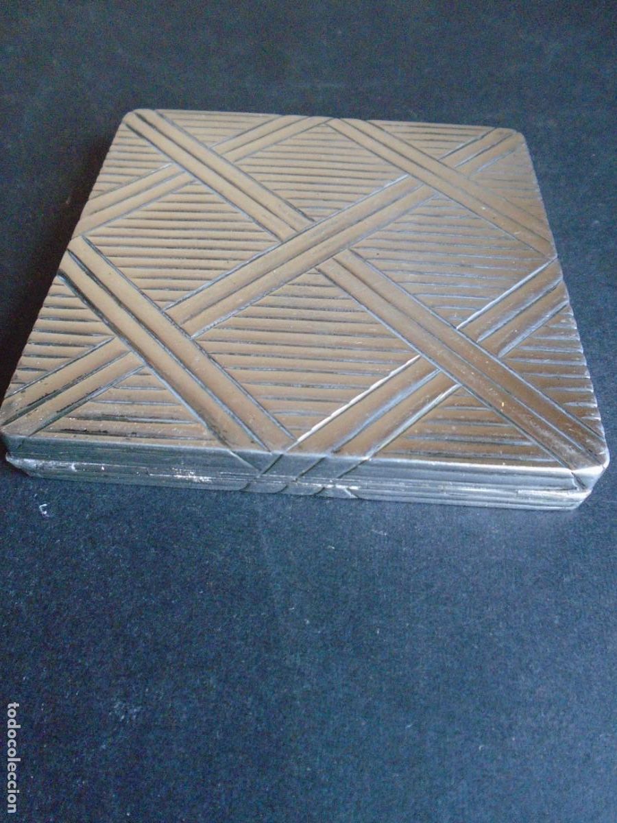 Antig&uuml;edades: (PLA-250303)POLVERA DE PLATA CIERRE CON RUBIES - Foto 9