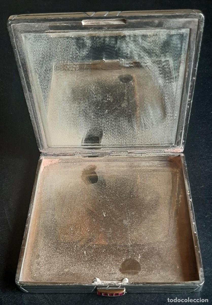Antig&uuml;edades: (PLA-250303)POLVERA DE PLATA CIERRE CON RUBIES - Foto 12