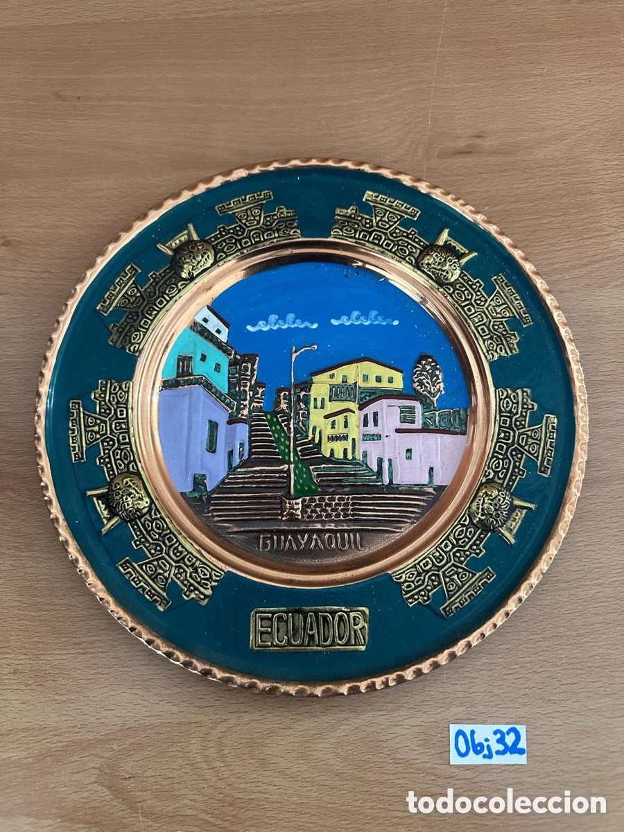 Antig&uuml;edades: Plato recuerdo ecuador - Foto 1