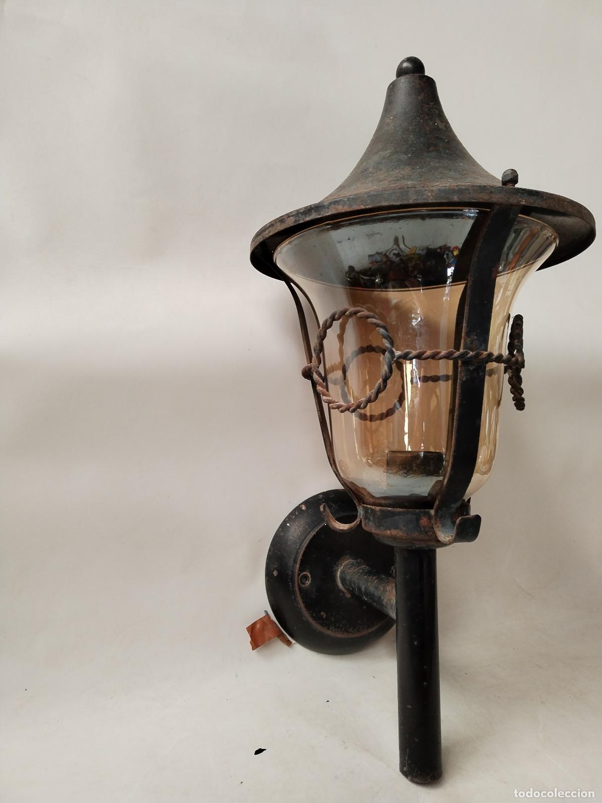 Antig&uuml;edades: antiguo aplique rustico en hierro de forja - Foto 3