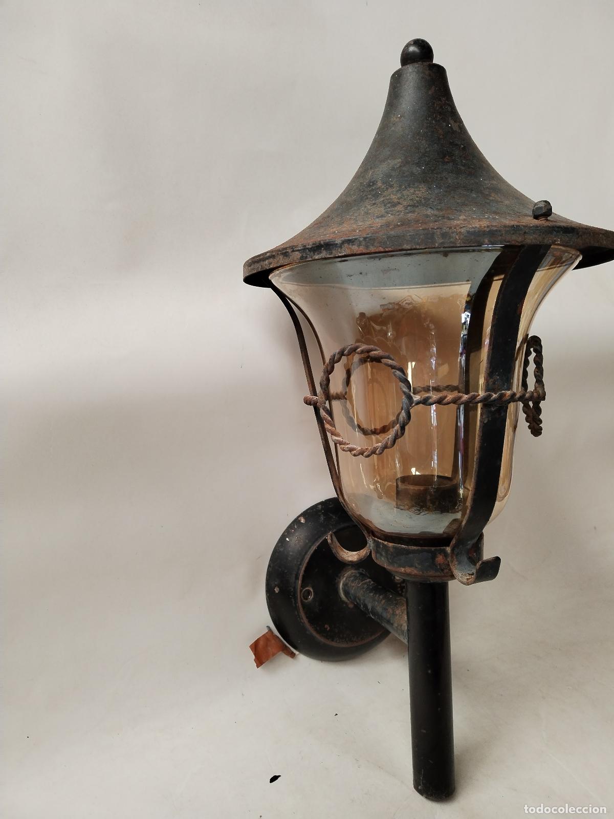 Antig&uuml;edades: antiguo aplique rustico en hierro de forja - Foto 4
