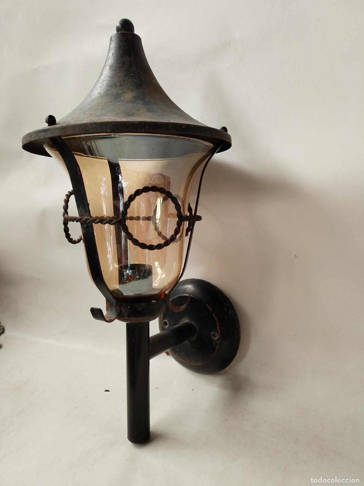 Antig&uuml;edades: antiguo aplique rustico en hierro de forja - Foto 1