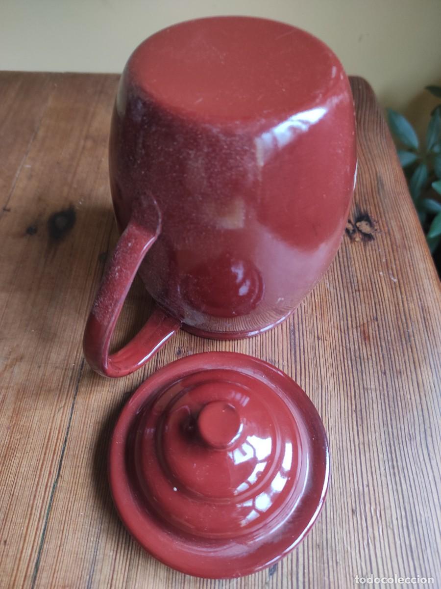 Antig&uuml;edades: Cazo de metal esmaltado - Foto 3