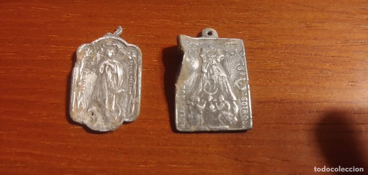 Antig&uuml;edades: DOS ANTIGUAS MEDALLAS DE ALUMINIO. - Foto 1