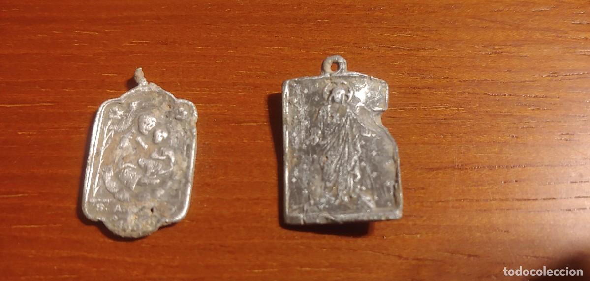 Antig&uuml;edades: DOS ANTIGUAS MEDALLAS DE ALUMINIO. - Foto 2