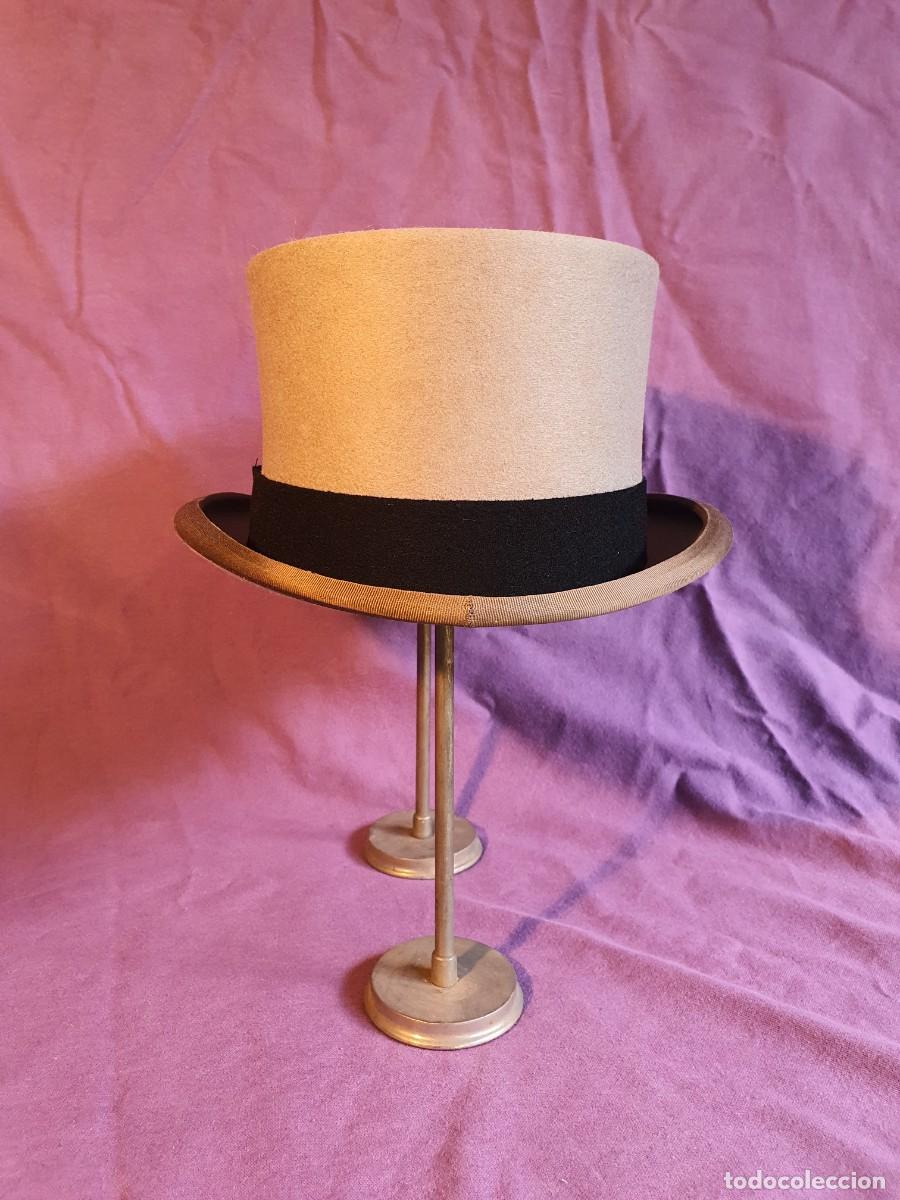 Antig&uuml;edades: Sombrero de copa Moss Bros. 1930. - Foto 4