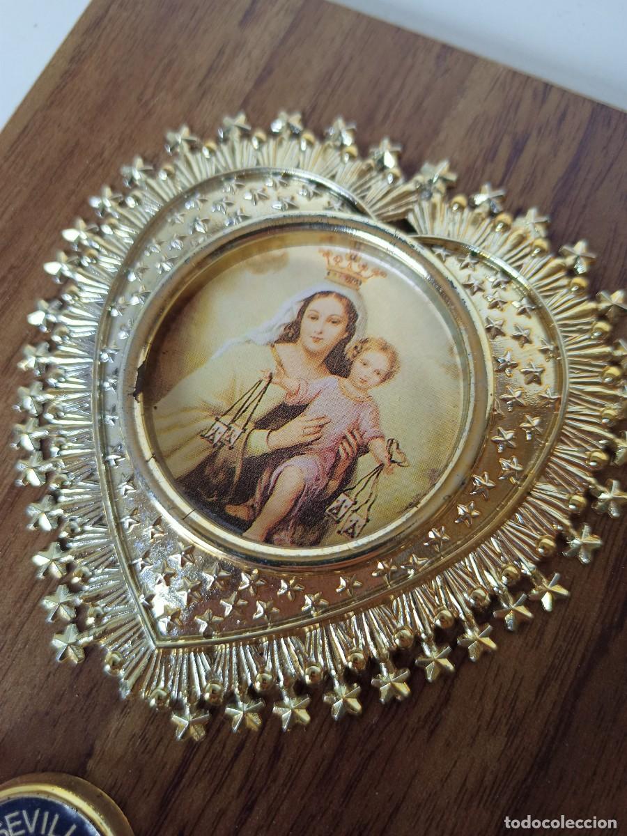 Antig&uuml;edades: Cuelga-llaves Virgen del Carmen - Foto 2