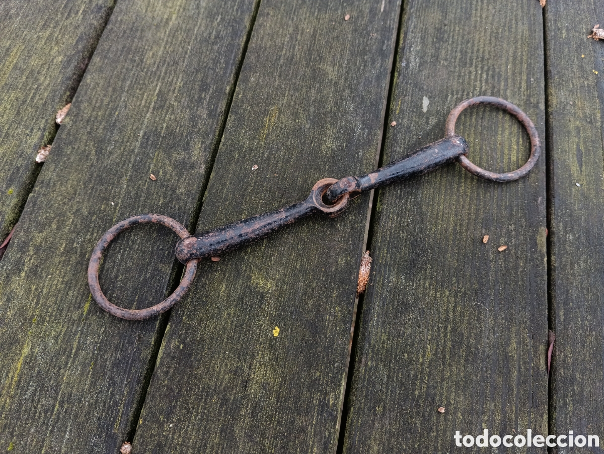 Antig&uuml;edades: ANTIGUO BOCADO FILETE CABALLO HIERRO. - Foto 6