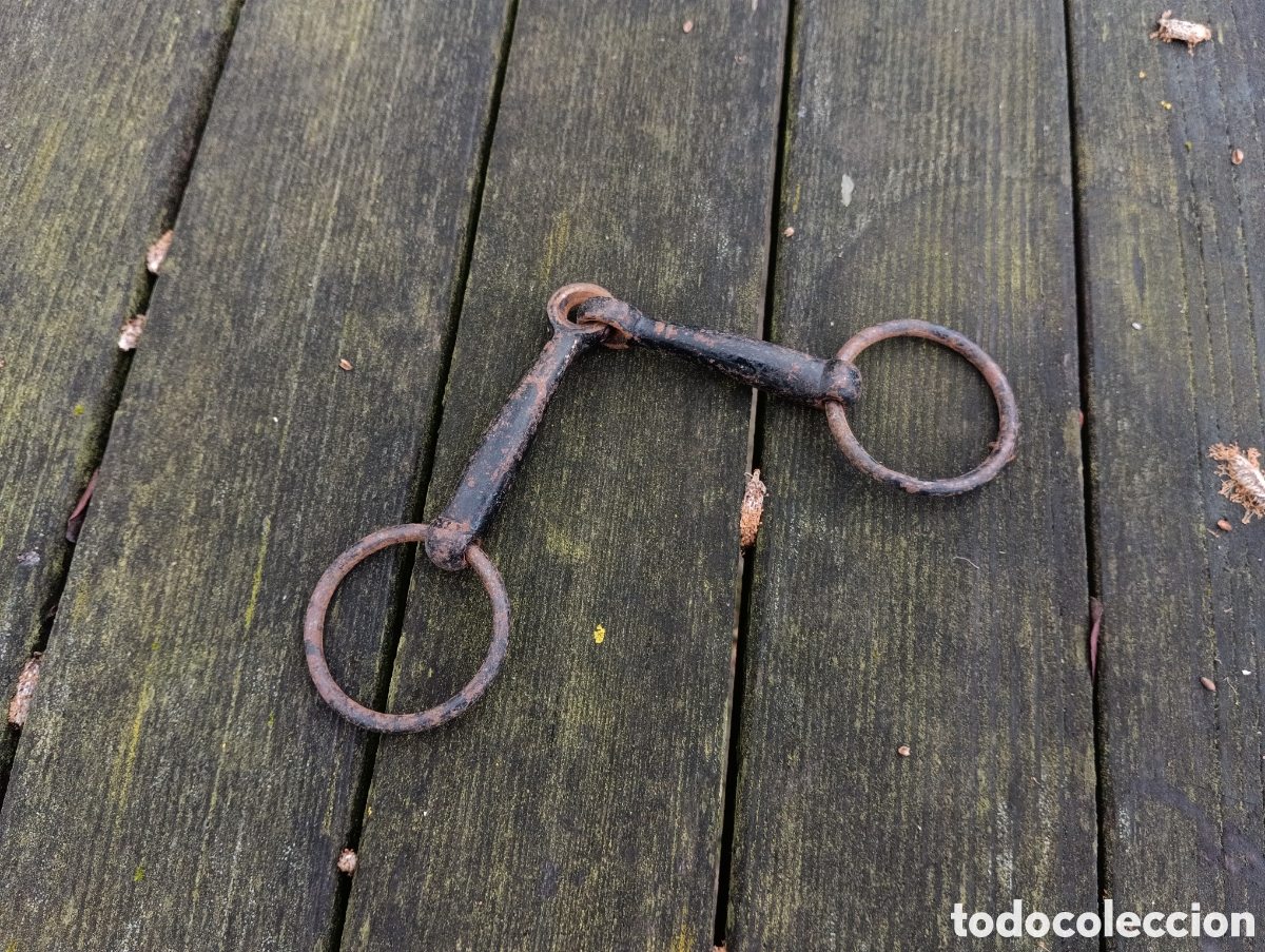 Antig&uuml;edades: ANTIGUO BOCADO FILETE CABALLO HIERRO. - Foto 1
