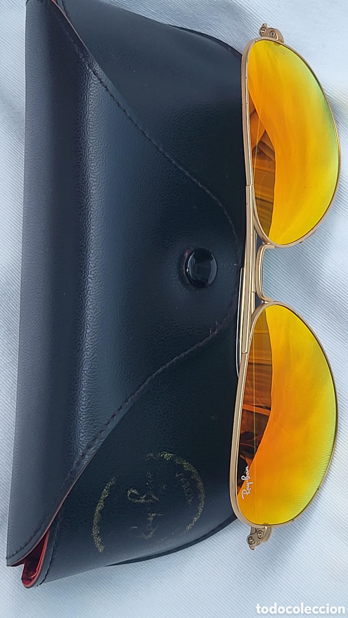 Antig&uuml;edades: RAY-BAN GAFAS DE SOL CRISTAL NARANJA - Foto 5