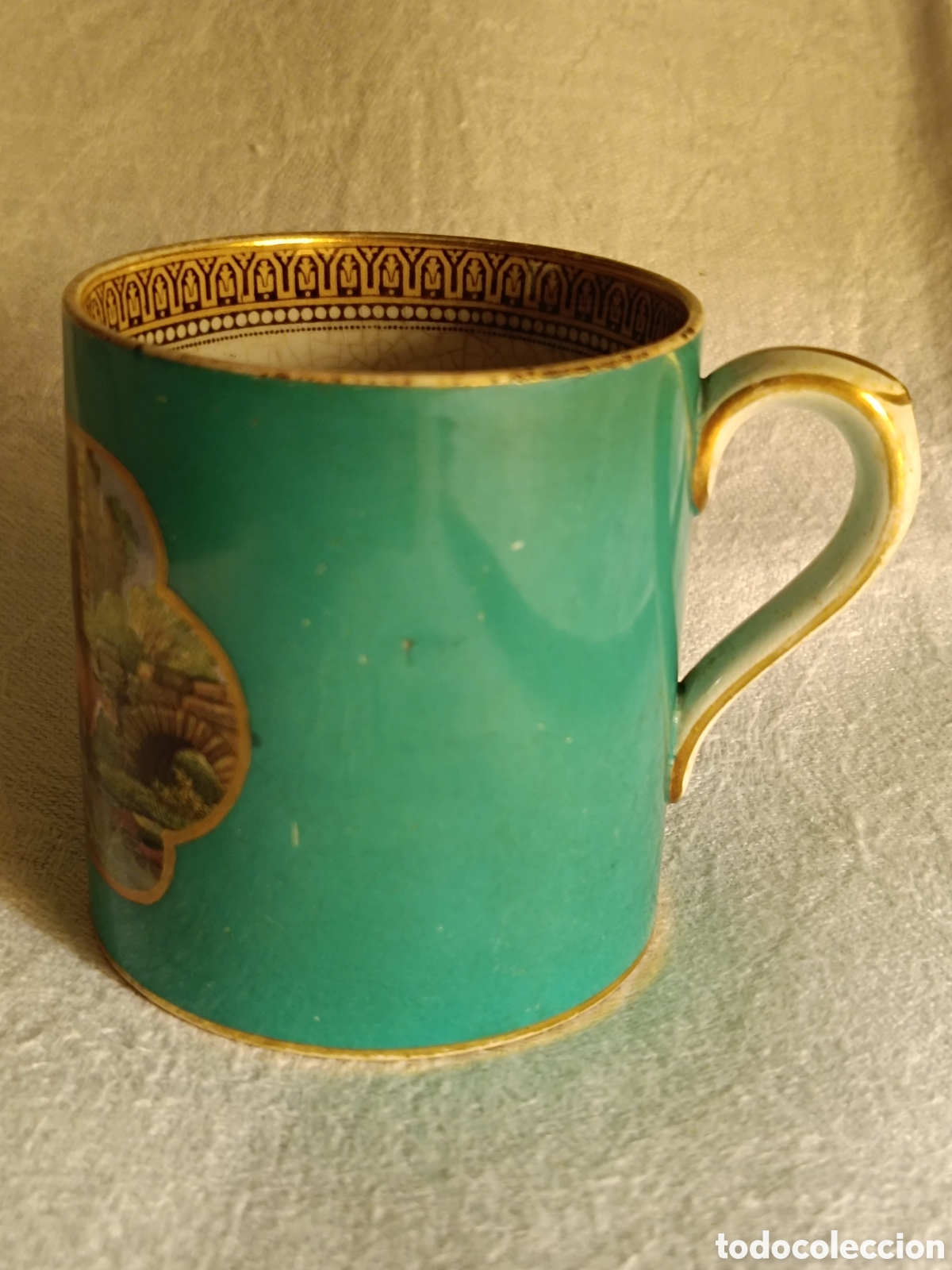 Antig&uuml;edades: TAZA INGLESA SOBRE 1860 - Foto 2