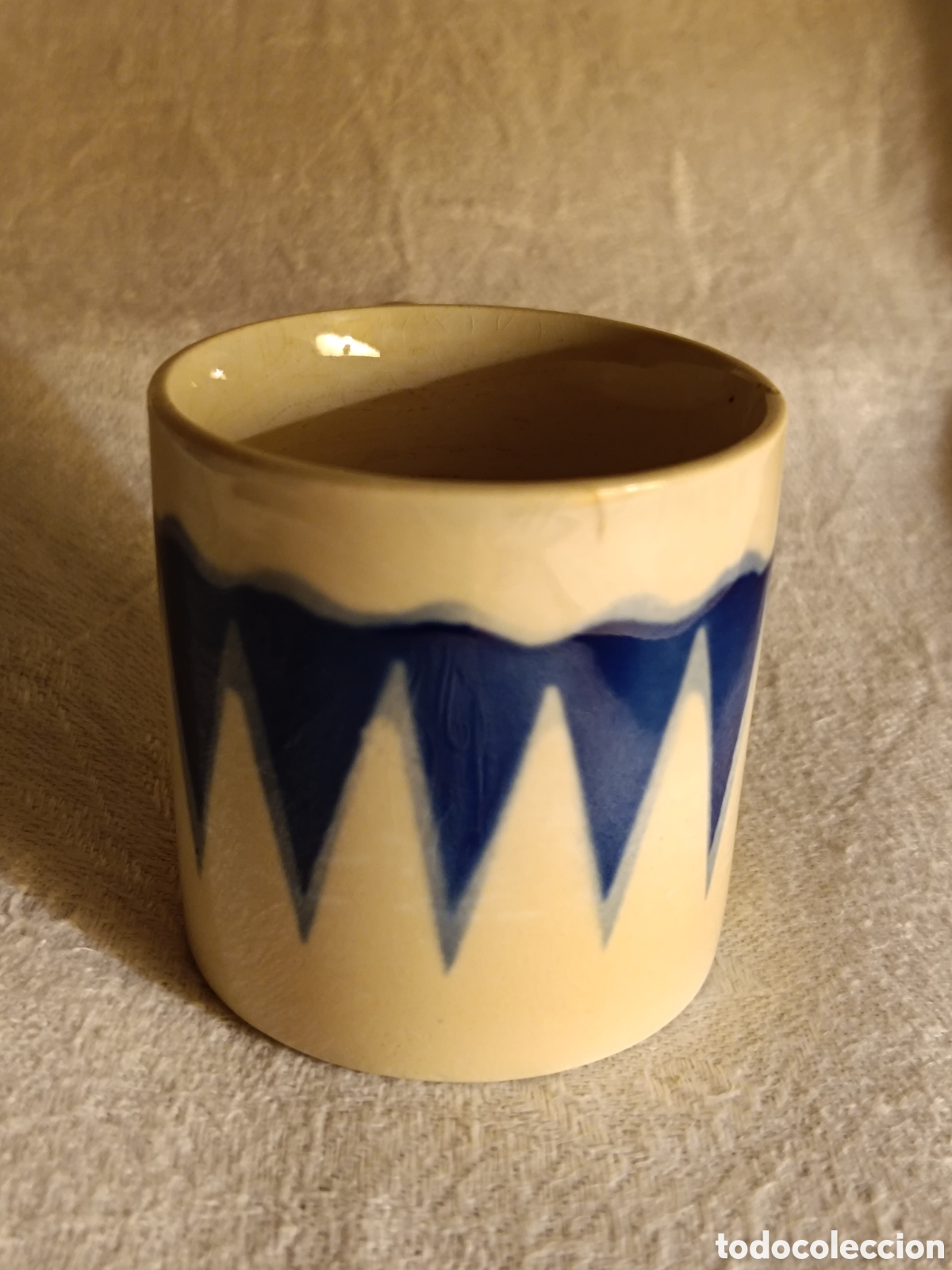 Antig&uuml;edades: TAZA SARREGUEMINES FINALES DEL XIX - Foto 2