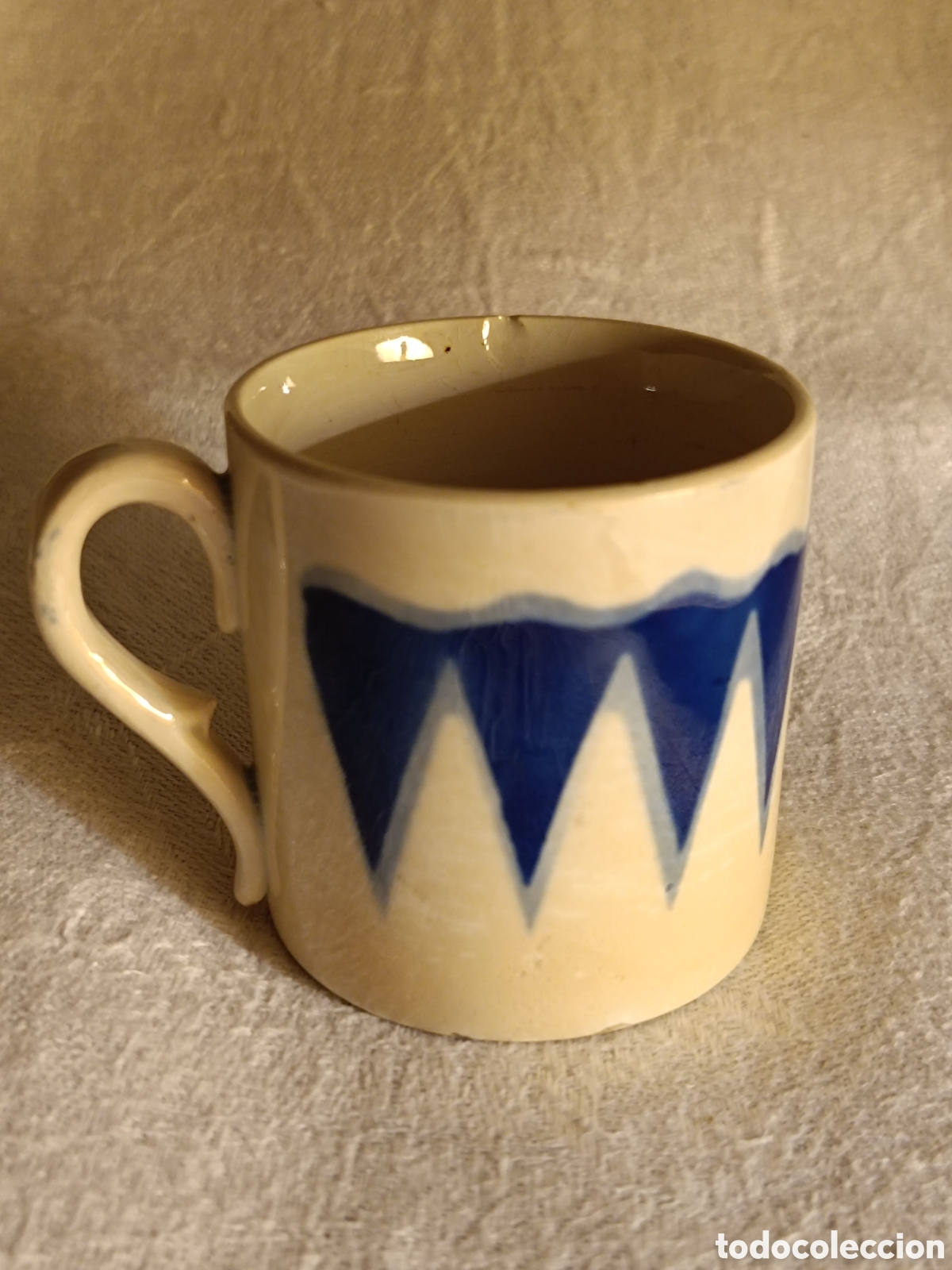 Antig&uuml;edades: TAZA SARREGUEMINES FINALES DEL XIX - Foto 3
