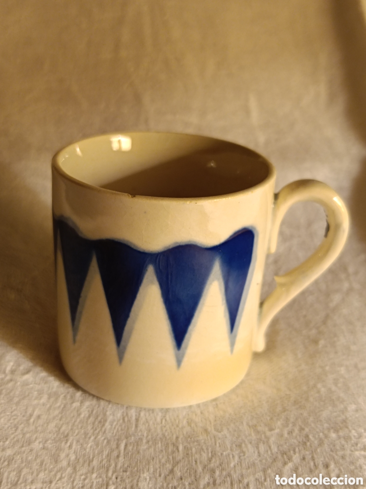 Antig&uuml;edades: TAZA SARREGUEMINES FINALES DEL XIX - Foto 1